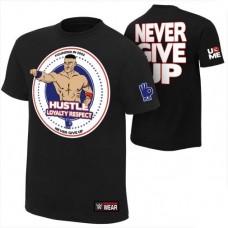 Футболка Джона Сина "Hustle Loyalty Respect", футболка рестлера John Cena "Hustle Loyalty Respect"